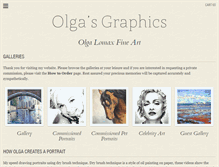 Tablet Screenshot of olgasgraphics.com